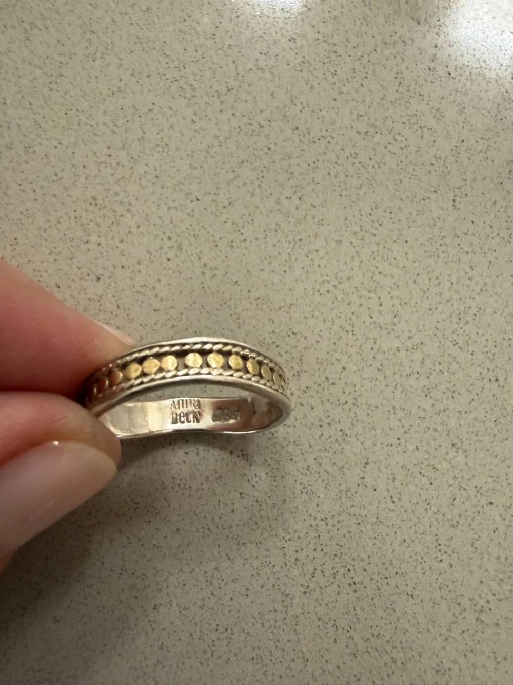 Anna Beck 925 silver 3 stacking ring - Picture 3 of 3
